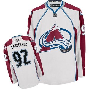 Herren Colorado Avalanche Eishockey Trikot Gabriel Landeskog #92 Reebok Weiß Auswärts